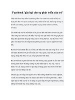 Facebook ''''gây hại cho sự phát triển của trẻ'''' ppt