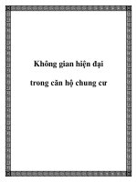 Không gian hiện đại trong căn hộ chung cư potx