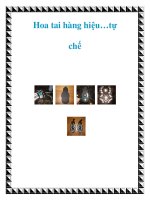 Hoa tai hàng hiệu…tự chế ppt