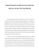 Những bổ khuyết cần thiết cho bức tranh toàn cảnh của văn học Việt Nam hiện đại docx