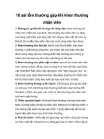 10 sai lầm thường gặp khi khen thưởng nhân viên pdf