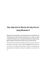 Sao chép ảnh từ iDevice tới máy tính sử dụng Windows 8 doc