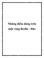 Những điểm dừng trên một vòng Berlin - Đức pptx