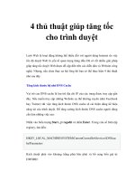 4 thủ thuật giúp tăng tốc cho trình duyệt docx