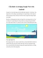 Cấu hình và sử dụng Google Now trên Android docx