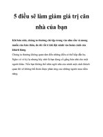 5 điều sẽ làm giảm giá trị căn nhà của bạn potx