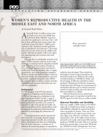 WOMEN''''S REPRODUCTIVE HEALTH IN THE MIDDLE EAST AND NORTH AFRICA pptx