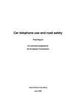 Car telephone use and road safety potx