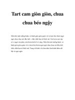 Tart cam giòn giòn, chua chua béo ngậy potx