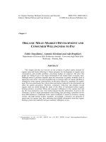 ORGANIC MEAT: MARKET DEVELOPMENT AND CONSUMER WILLINGNESS TO PAY pptx