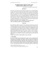 Ô NHIỄM ARSEN TRONG NƯỚC MẶT Ở ĐỒNG BẰNG SÔNG CỬU LONG ppt