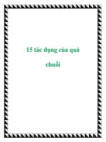 15 tác dụng của quả chuối pot