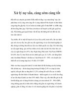 Xử lý nợ xấu, càng sớm càng tốt doc