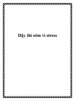 Dậy thì sớm vì stress doc