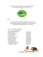 Đề tài: BÁO CÁO ĐỀ CƯƠNG CHI TIẾT DỰ ÁN XÂY DỰNG KHU THƯƠNG MẠI DỊCH VỤ VINACONEX PHƯỜNG THẢO ĐIỀN QUẬN 2 pptx