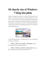 Di chuyển cửa sổ Windows 7 bằng bàn phím pot