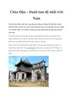 Chùa Đậu – Danh lam đệ nhất trời Nam potx