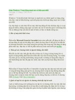 Giúp windows 7 hoạt động mượt mà và hiệu quả nhất