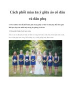 Cách phối màu ăn ý giữa áo cô dâu và dâu phụ pot