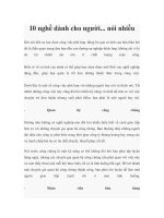 10 nghề dành cho người... nói nhiều pot