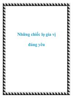 Những chiếc lọ gia vị đáng yêu doc