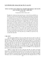 NÂNG CAO KHẢ NĂNG THÍCH ỨNG VỚI BIẾN ĐỔI KHÍ HẬU CHO NGƯỜI DÂN VEN BIỂN TỈNH THỪA THIÊN HUẾ pot