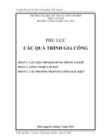 PHỤ LỤC CÁC QUÁ TRÌNH GIA CÔNG doc