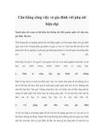 Cân bằng công việc và gia đình với phụ nữ hiện đại doc