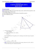 Thể tích hình chóp