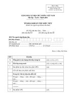 MẪU TỜ KHAI KHOẢN THU ĐIỀU TIẾT docx