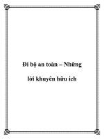 Đi bộ an toàn – Những lời khuyên hữu ích docx