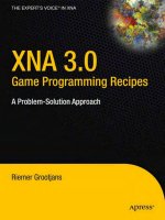 XNA 3.0 Game Programming Recipes: A Problem-Solution Approach potx