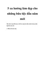 5 xu hướng làm đẹp cho những bữa tiệc đầu năm mới doc