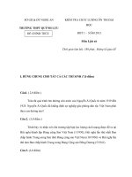 Đề Thi Thử Đại Học Khối C Lịch Sử 2013 - Phần 3 - Đề 4 doc