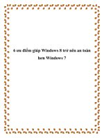 6 ưu điểm giúp Windows 8 trở nên an toàn hơn Windows 7 pdf