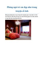 Phòng ngủ trẻ em đẹp như trong truyện cổ tích pot