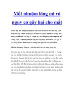 Mốt nhuộm lông mi và nguy cơ gây hại cho mắt doc