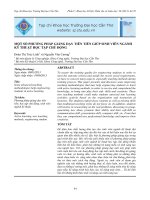 MỘT SỐ PHƢƠNG PHÁP GIẢNG DẠY TIÊN TIẾN GIÚP SINH VIÊN NGÀNH KỸ THUẬT HỌC TẬP CHỦ ĐỘNG pot