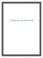 Chăm sóc da theo tuổi docx