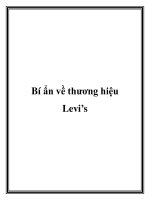 Bí ẩn về thương hiệu Levi’s potx
