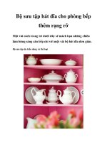 Bộ sưu tập bát đĩa cho phòng bếp thêm rạng rỡ pptx