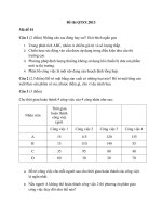 ĐỀ THI MÔN QUẢN TRỊ SẢN XUẤT TỰ LUẬN