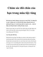 Chăm sóc đôi chân của bạn trong mùa tiệc tùng docx