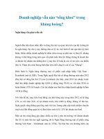 Doanh nghiệp vẫn nào “sống khoẻ” trong khủng hoảng? docx