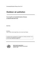 OUTDOOR AIR POLLUTION: ASSESSING THE ENVIRONMENTAL BURDEN OF DISEASE AT NATIONAL AND LOCAL LEVELS potx