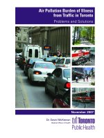 Air Pollution Burden of Illness from Traffic in Toronto: Problems and Solutions potx