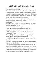 Khiếm khuyết học tập ở trẻ pptx