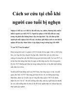 Cách sơ cứu tại chỗ khi người cao tuổi bị nghẹn ppt