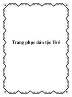 Trang phục dân tộc Hrê ppt