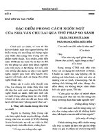 Báo cáo khoa học: Đặc điểm phong cách ngôn ngữ của nhà văn Chu Lai qua thủ pháp so sánh doc